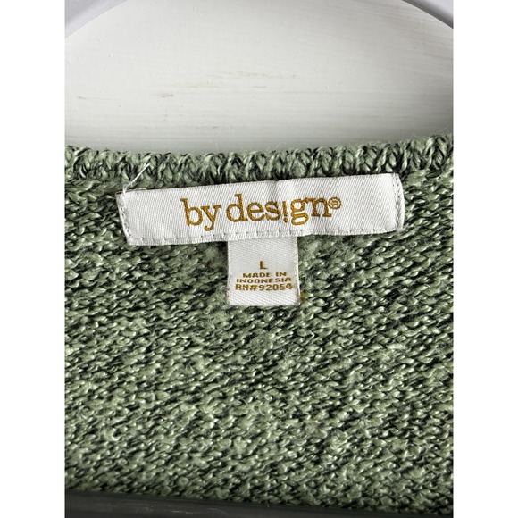 Woman Long Tunic Style Soft Sweater Geometric Design Sz L By Woman By Design - Picture 2 of 7